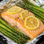 salmon and asparagus