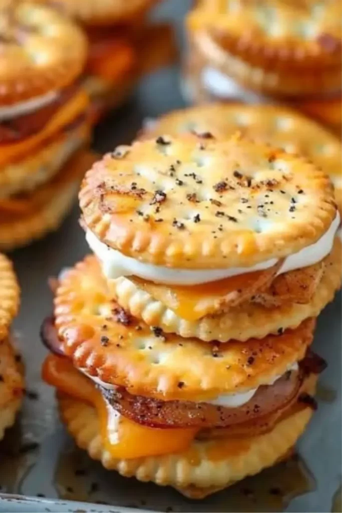 Ritz Cracker Party Sandwiches