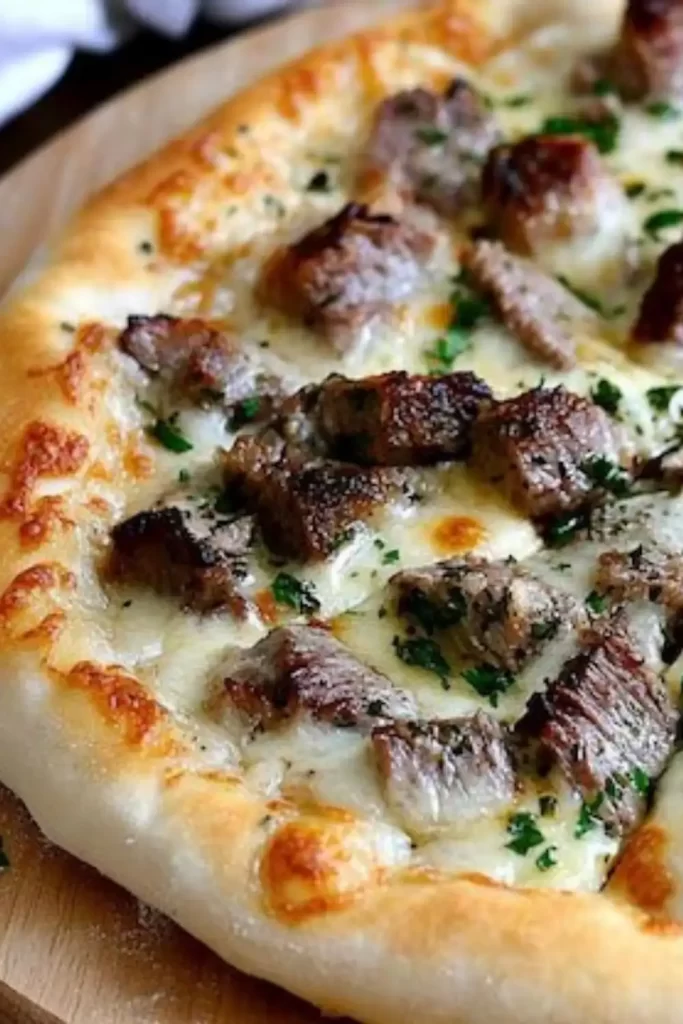 Easy Philly Cheesesteak Pizza Recipe