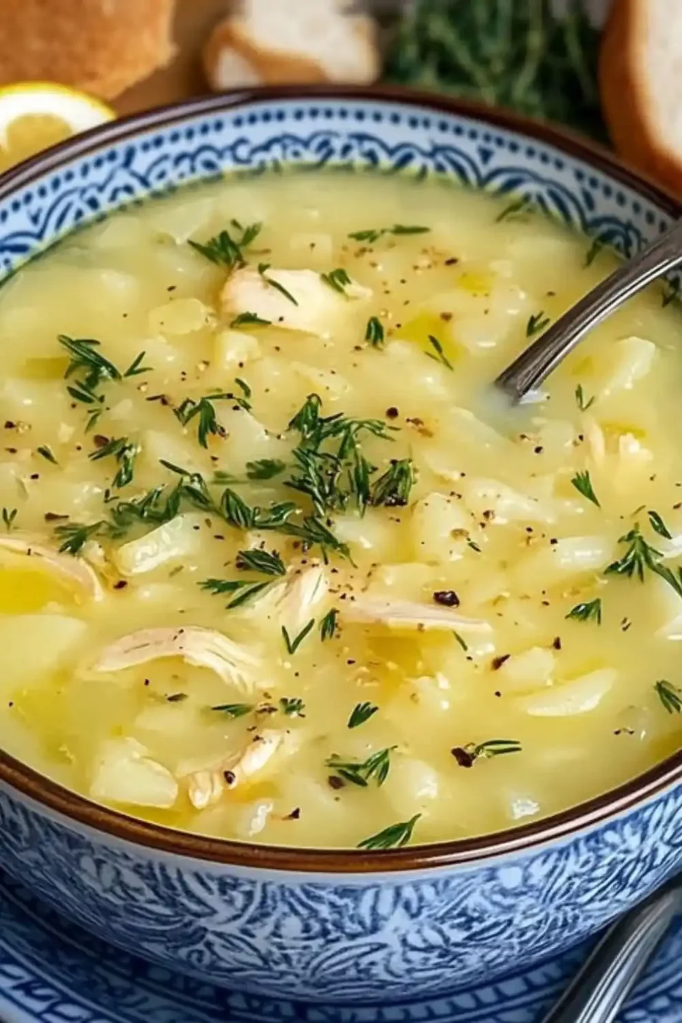 Authentic Greek Avgolemono Soup Recipe
