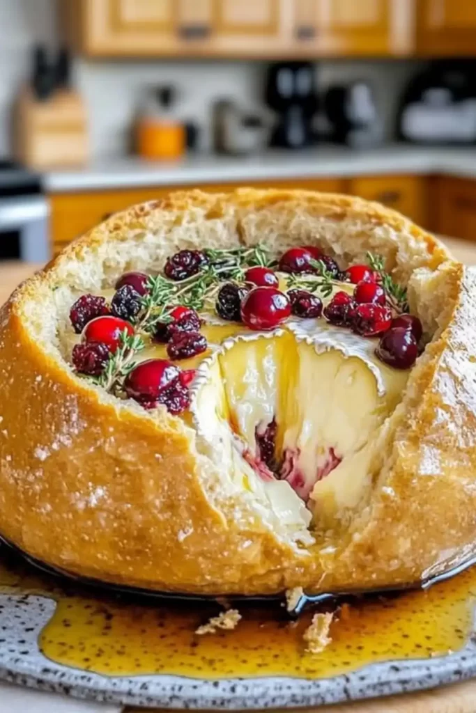 Baked Brie in Bread Bowl Recipe