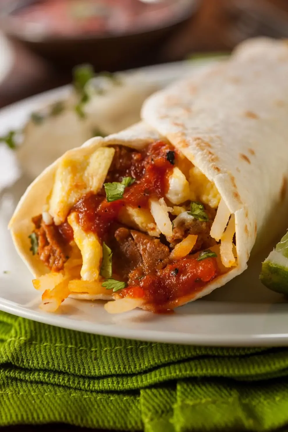 Hearty Chorizo Breakfast Burrito Recipe