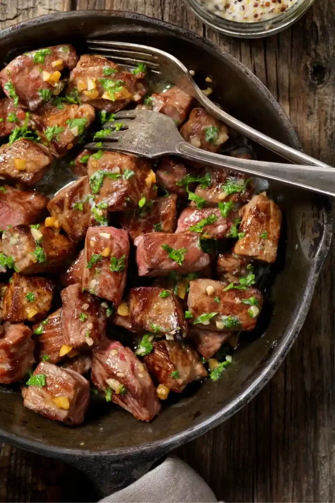 Garlic Butter Steak Bites Crockpot