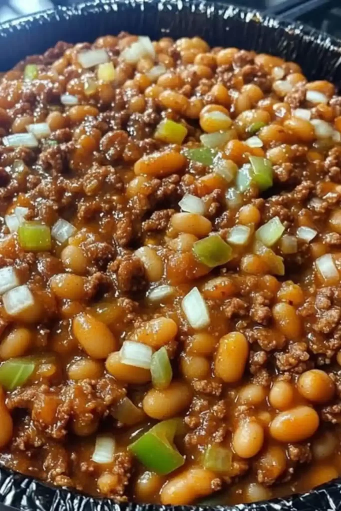 Hearty Baked Beans with Ground Beef