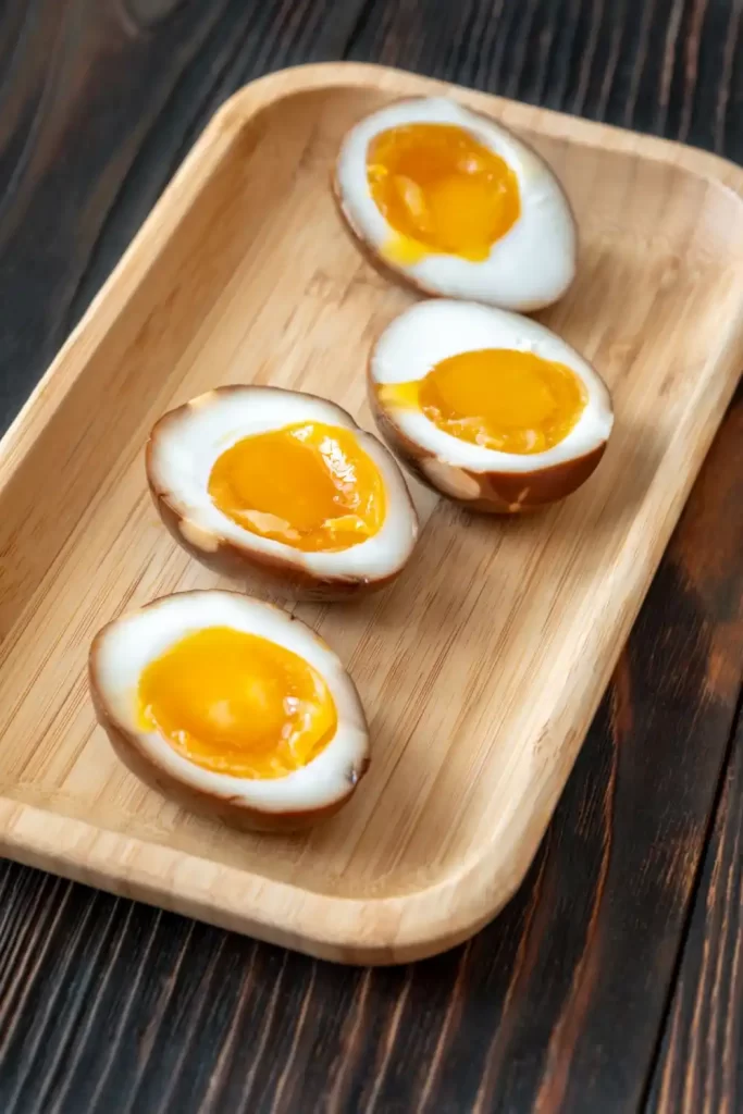 Relame's marinated eggs