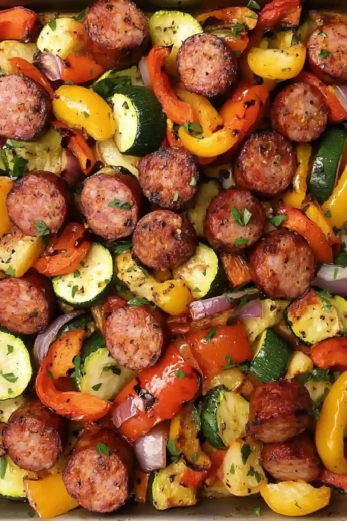 One Pan Sausage and Veggies Recipe