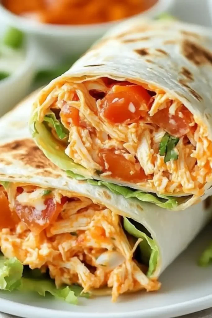 Easy Buffalo Chicken Wraps Recipe