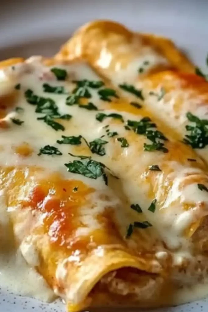 The best chicken interda with a white sauce