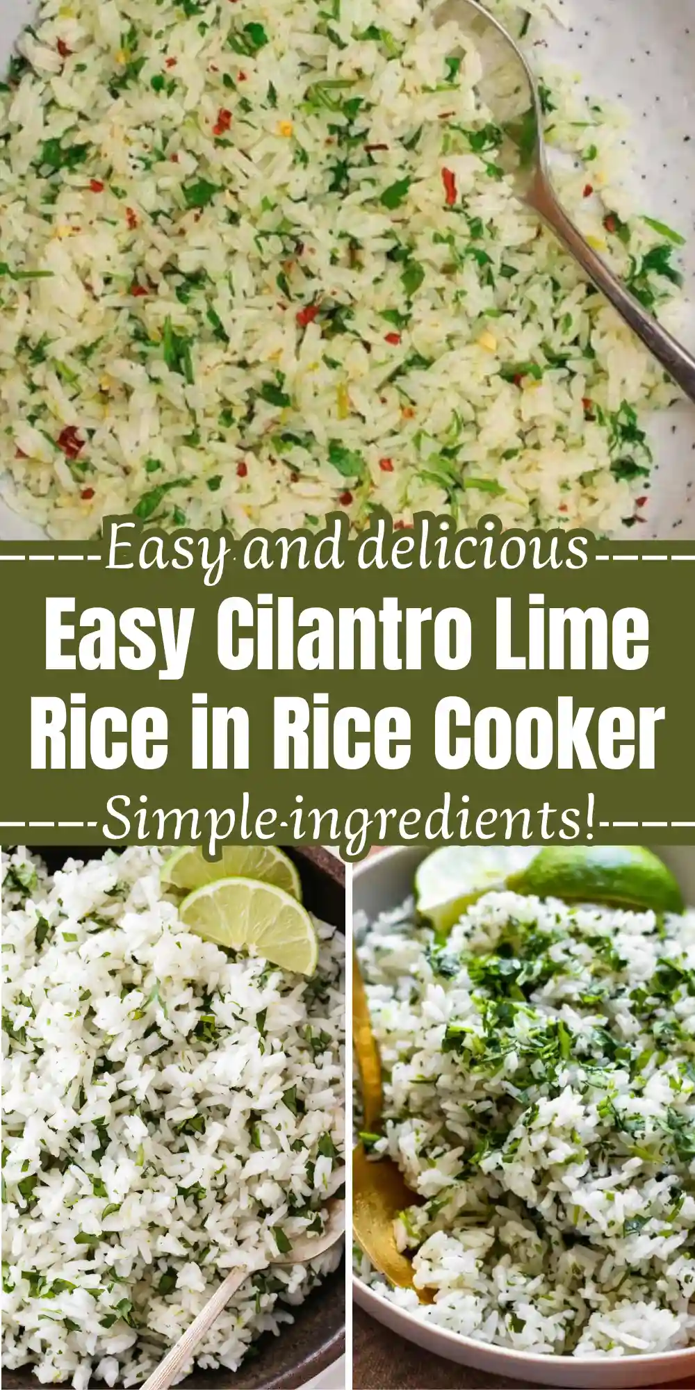 Cilantro Lime Rice in Rice Cooker